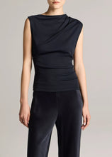 Load image into Gallery viewer, Pima Cotton Draped Sleeveless Top

