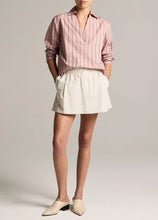 Load image into Gallery viewer, Striped Cotton Relaxed Popover Shirt
