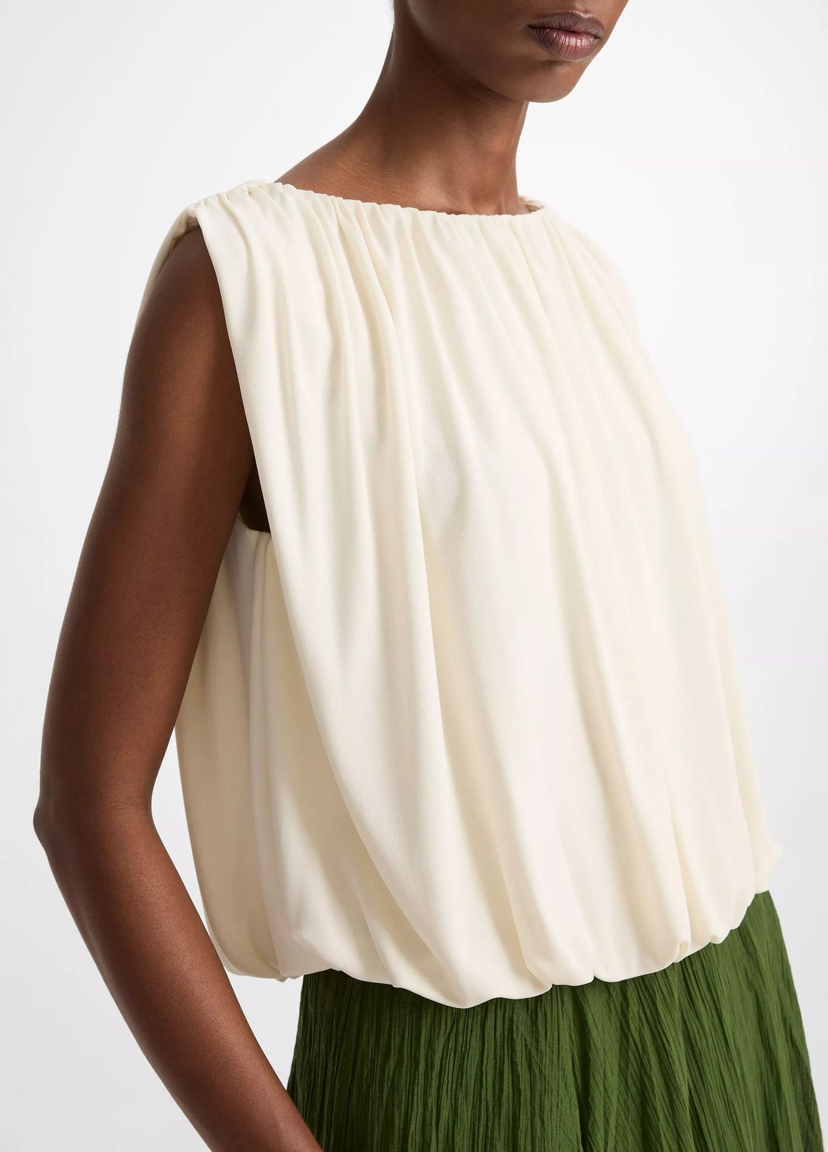 Matte Jersey Bubble Top