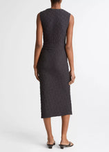 Load image into Gallery viewer, Smocked Cotton-Blend Side-Drape Dress
