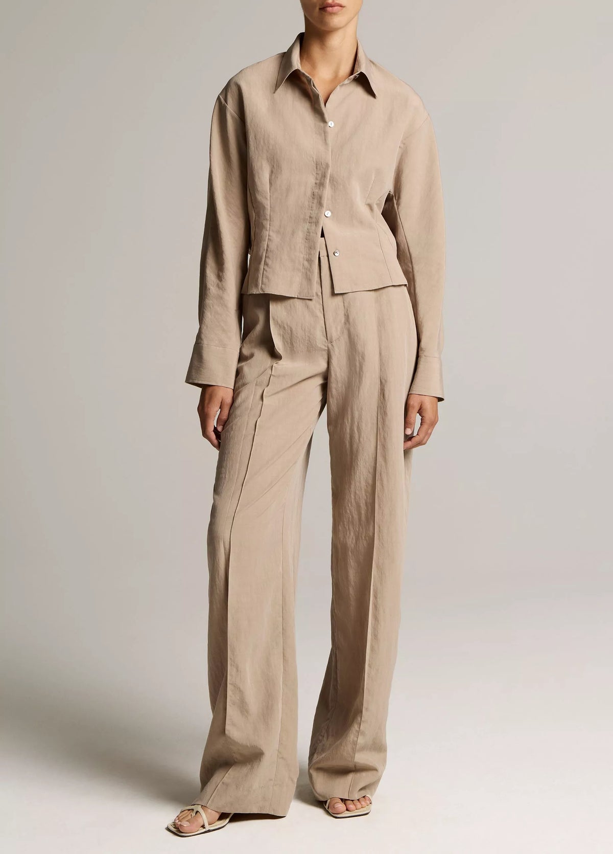 Blouson-Back Shirt Jacket