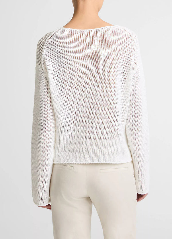 Italian Coated Cotton-Blend Sweater