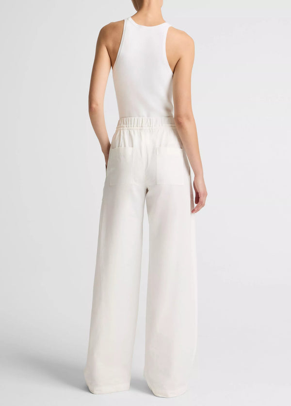 Cotton Double-Waist Drawstring Pant