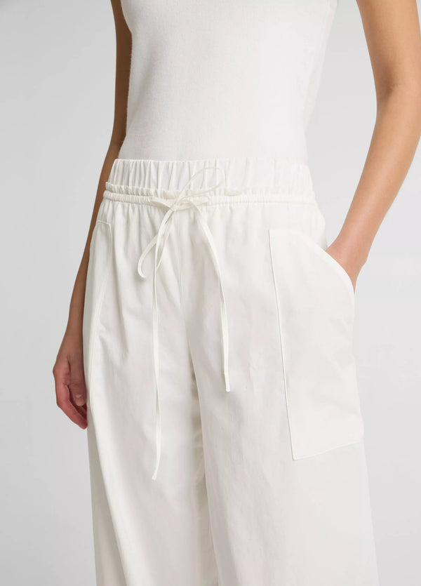 Cotton Double-Waist Drawstring Pant