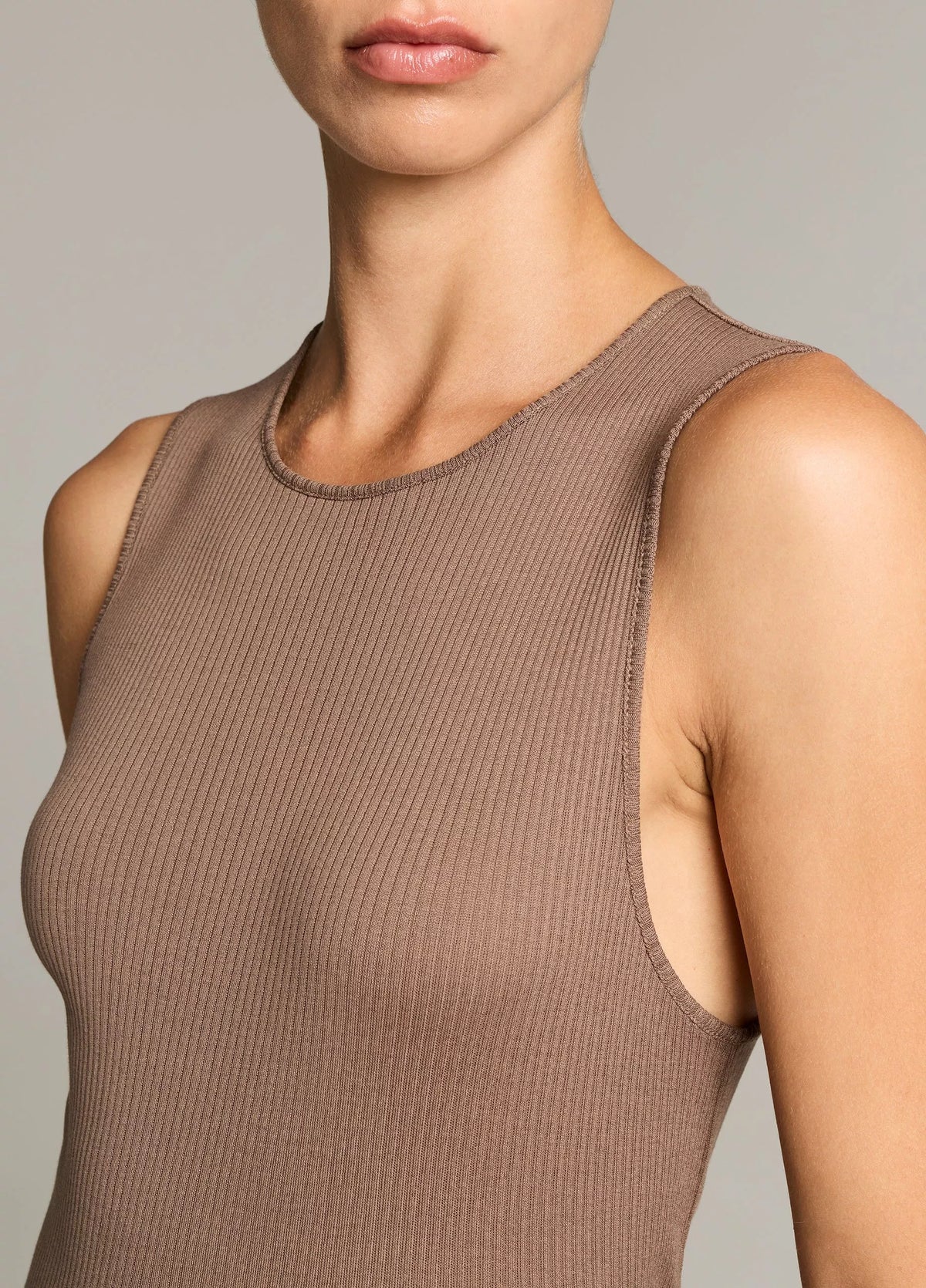 Ribbed Pima Cotton Shell