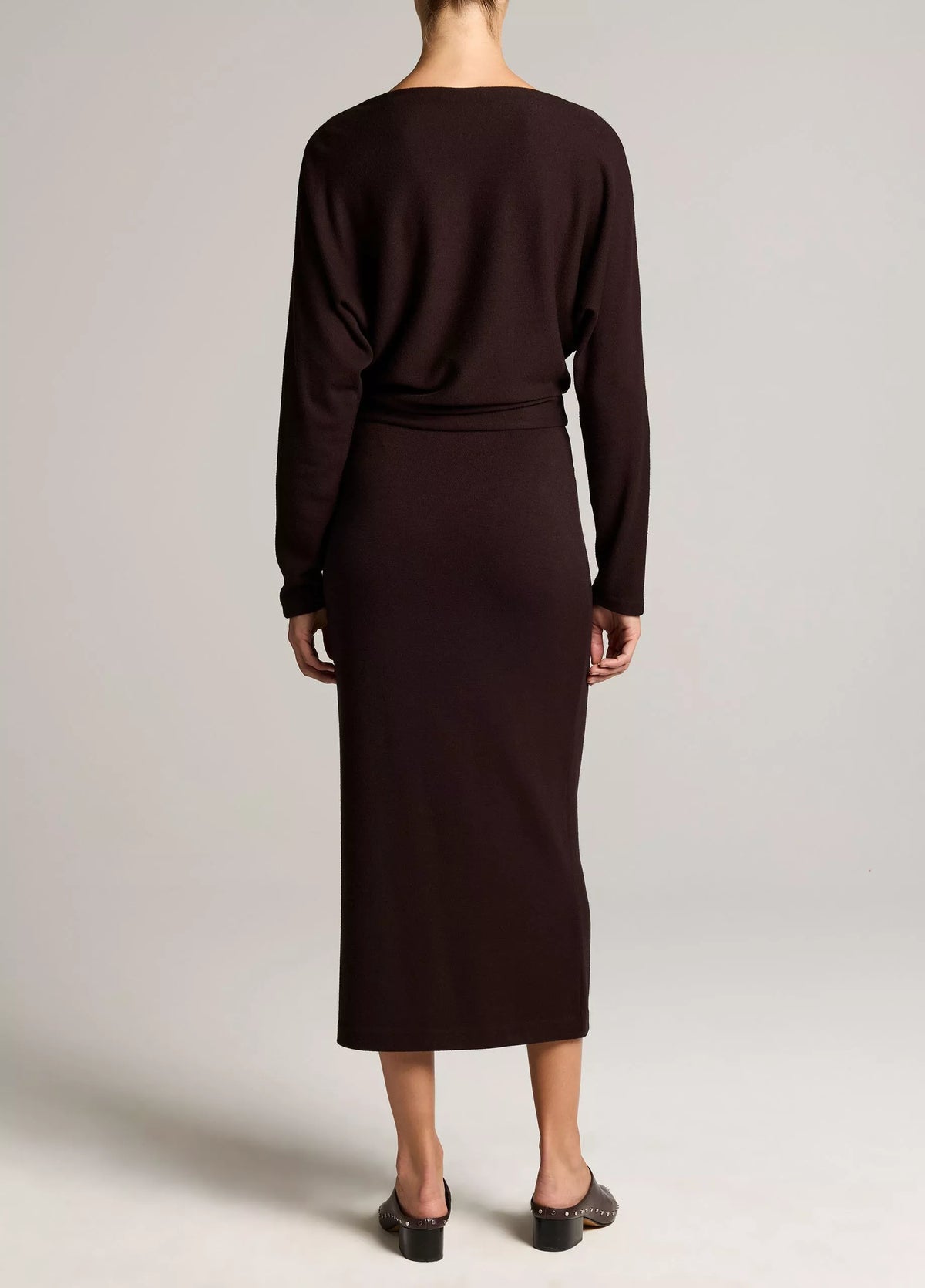 Cozy Stretch-Jersey Midi Dress