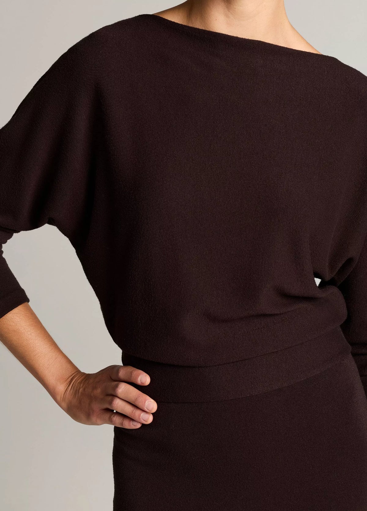 Cozy Stretch-Jersey Midi Dress