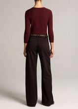 Load image into Gallery viewer, Washed Cotton Twill Mid-Rise Wide-Leg Pant
