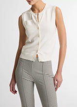Load image into Gallery viewer, Cotton &amp; Cashmere-Blend Button-Front Shell
