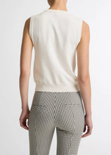 Load image into Gallery viewer, Cotton &amp; Cashmere-Blend Button-Front Shell
