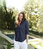 Eileen Relaxed Button Up Navy