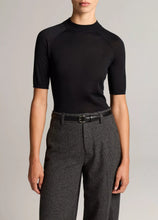 Load image into Gallery viewer, Cashmere-Silk Mock-Neck Raglan Sweater
