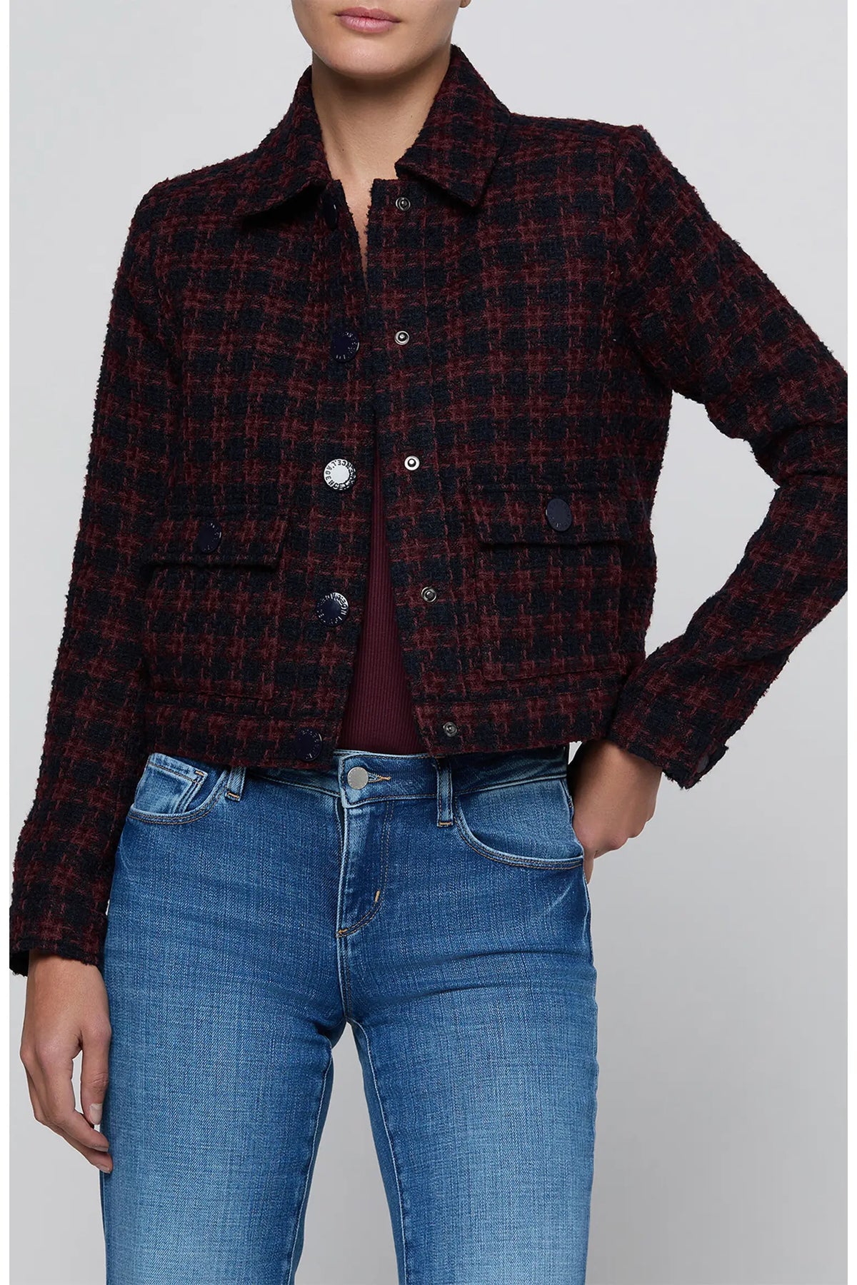 NYX Cropped Tweed Jacket