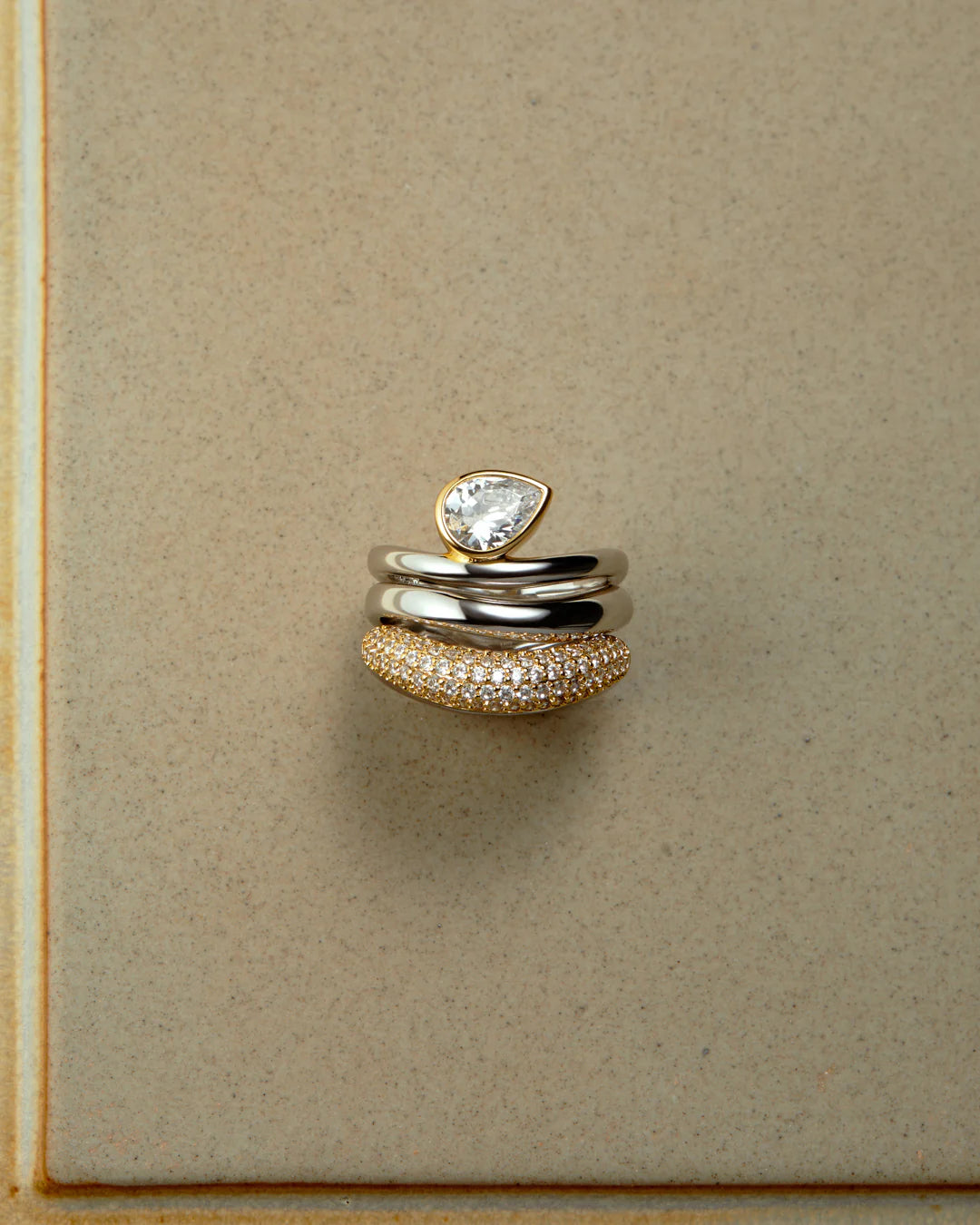 The Marais Wave Ring Set