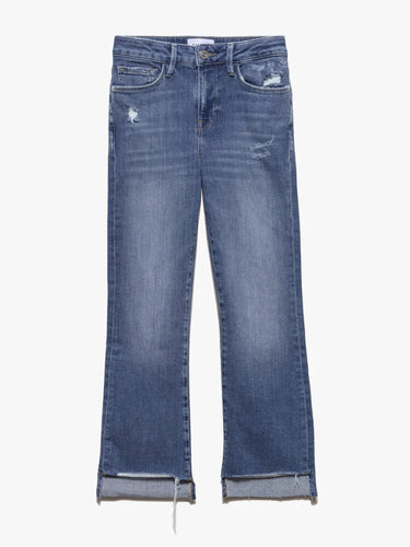 LE Crop Mini Boot Raw Stagger