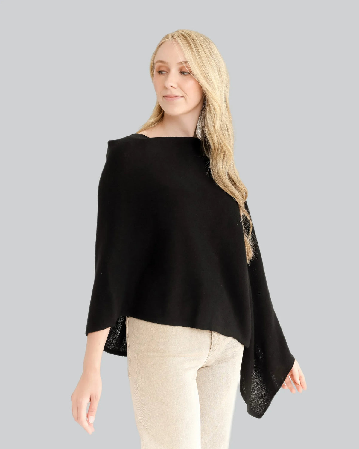 Draped Cashmere Topper