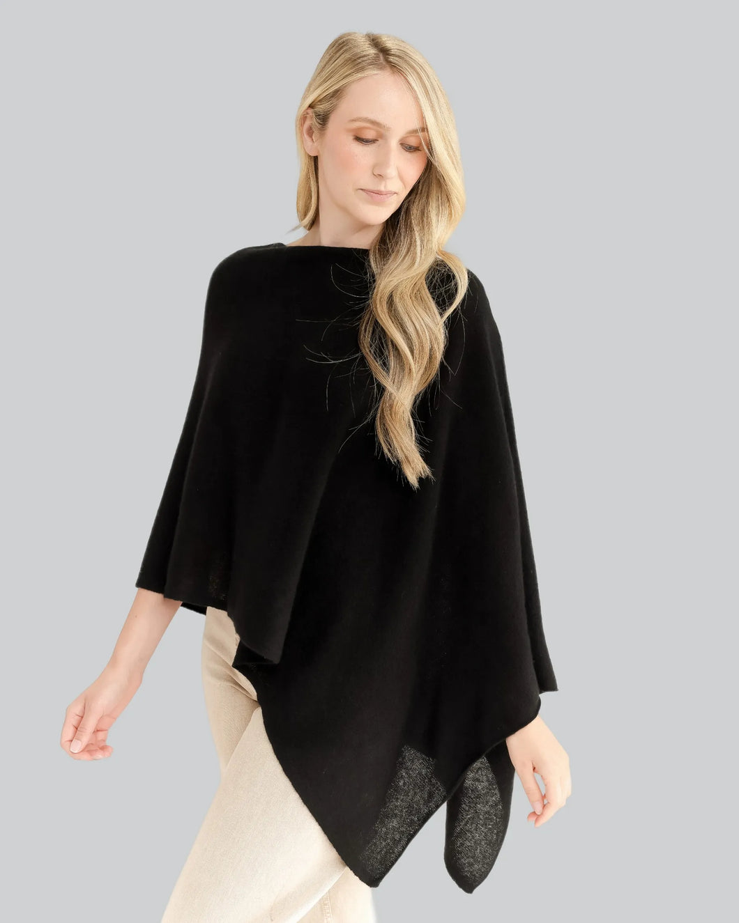 Draped Cashmere Topper