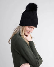 Load image into Gallery viewer, Fox Pom Cashmere Hat
