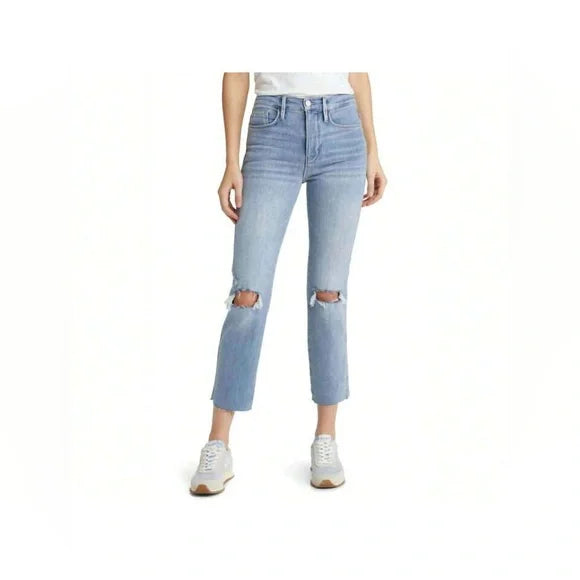 LE Sylvie Crop Raw Fray
