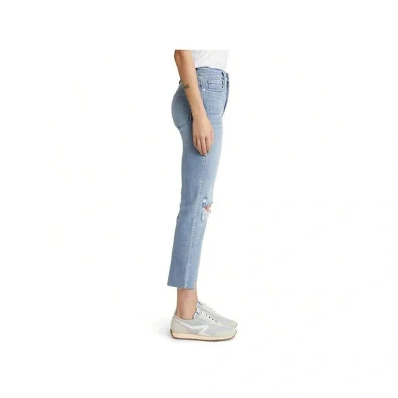 LE Sylvie Crop Raw Fray