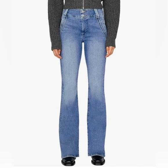 Double Detail Flare Jeans