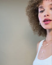 Load and play video in Gallery viewer, Carrie Pave Chain Huggies
