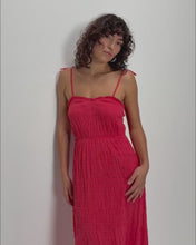 Load and play video in Gallery viewer, Madeline Tie Midi Dress
