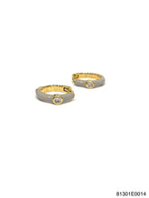 Load image into Gallery viewer, Zoe Enamel 1 CZ Huggie
