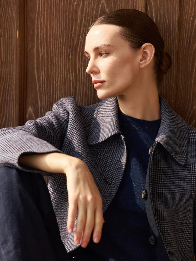 Reversible Cashmere Car Coat