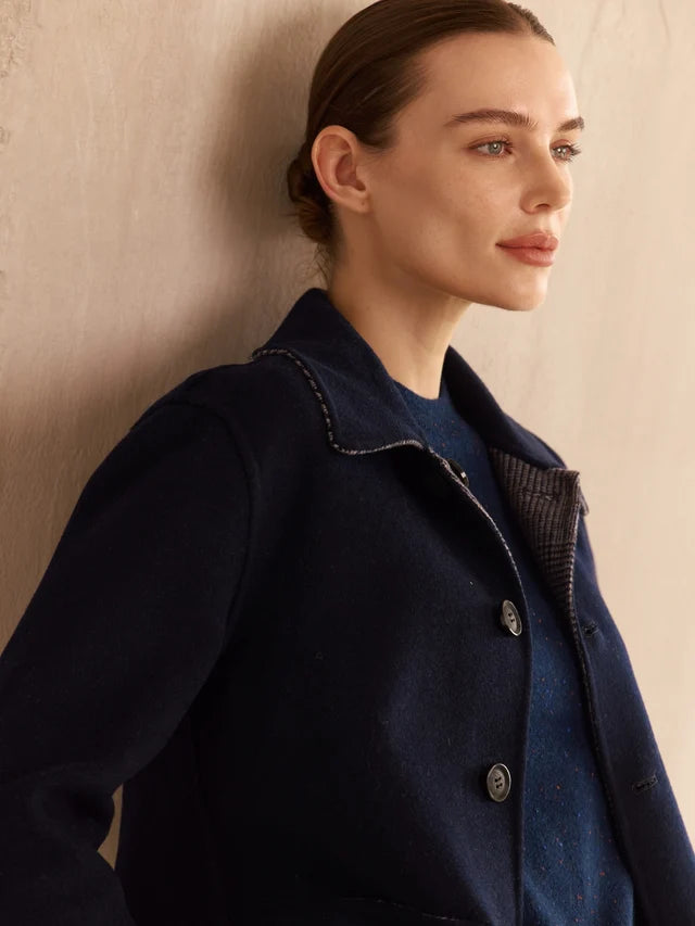 Reversible Cashmere Car Coat