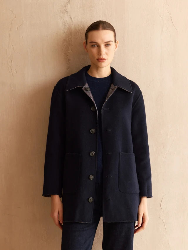 Reversible Cashmere Car Coat