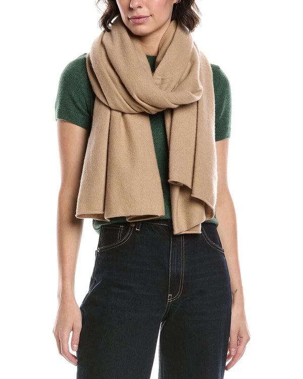 Boiled Cashmere Knit Blanket Wrap