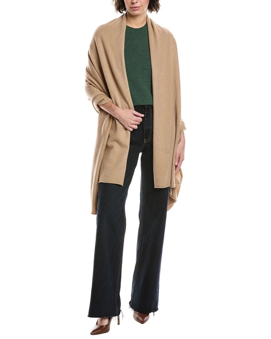 Boiled Cashmere Knit Blanket Wrap