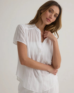 Short Sleeve Shirred Top