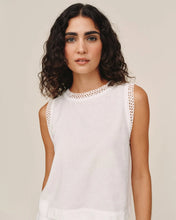 Load image into Gallery viewer, Sleeveless Crochet Edge Top
