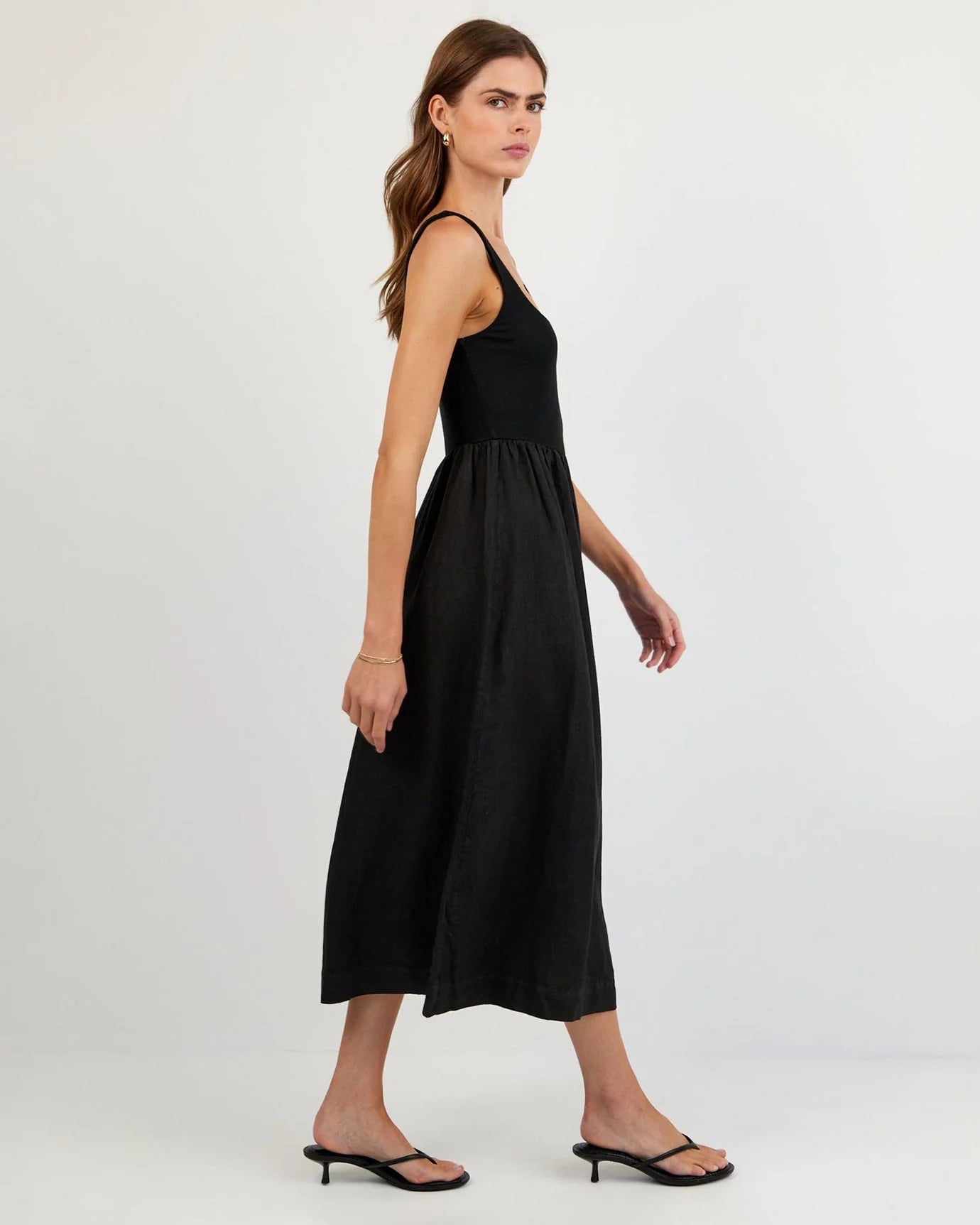 Sleeveless Knit Combo Dress