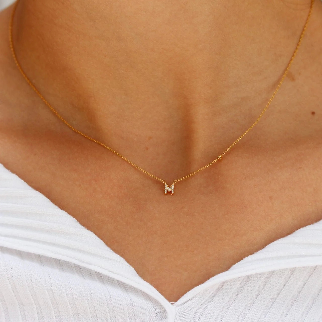 Letter Charm Necklace