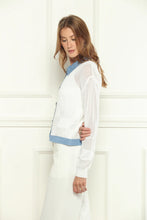 Load image into Gallery viewer, Denim Mesh Knit Jacket
