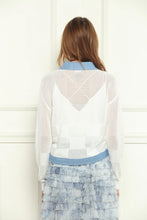 Load image into Gallery viewer, Denim Mesh Knit Jacket
