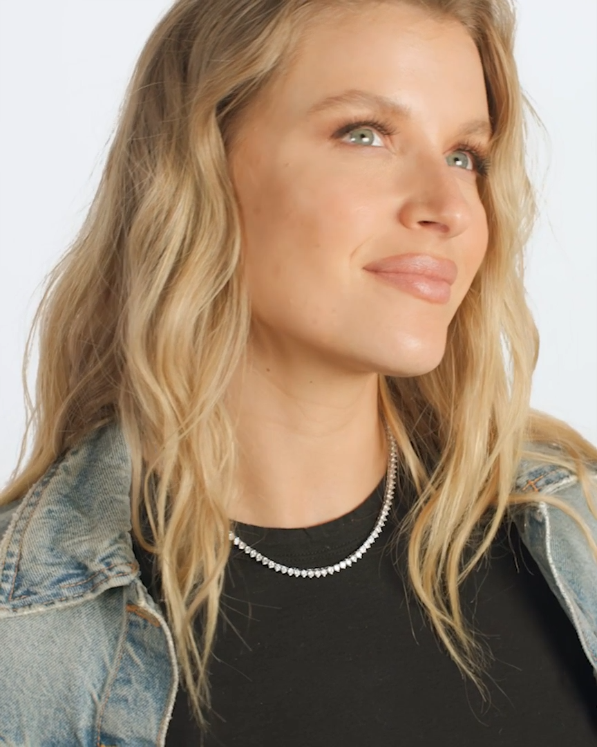 Not Your Basic Tennis Necklace 16"