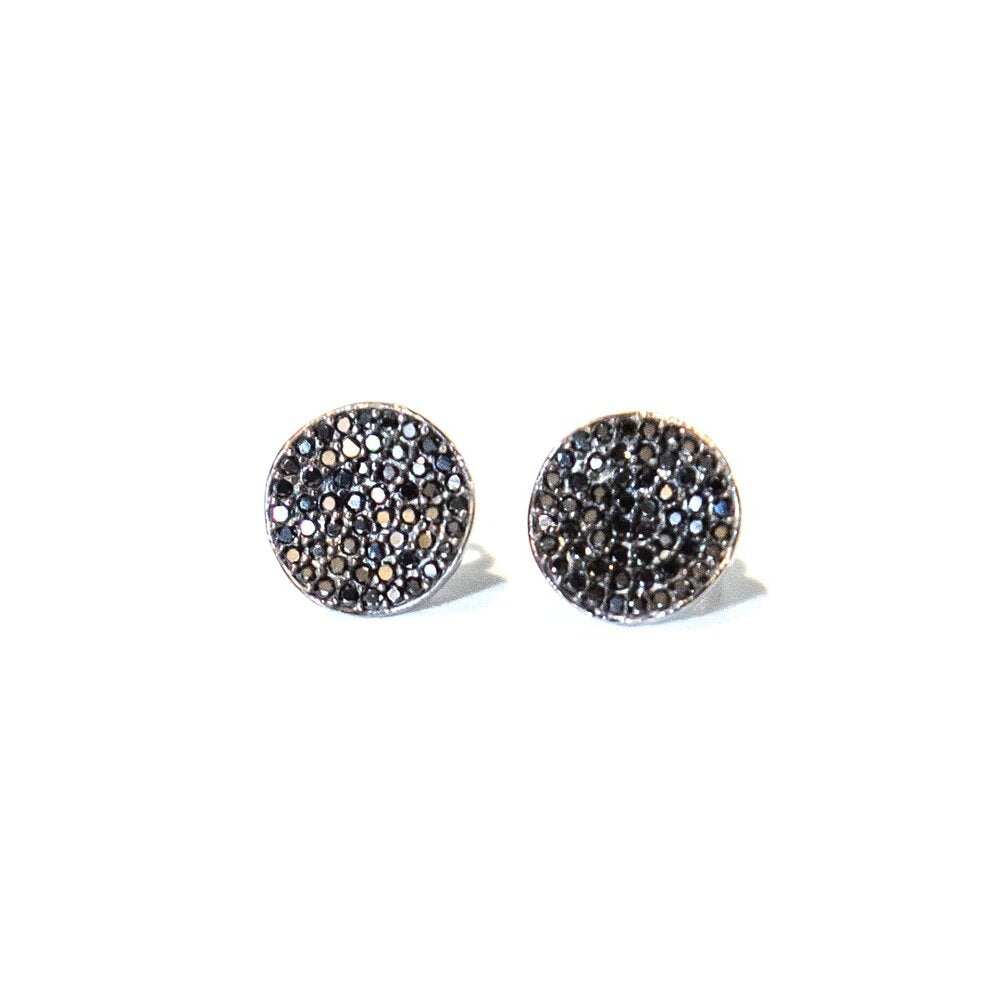 Spinel Wavy Stud Earrings